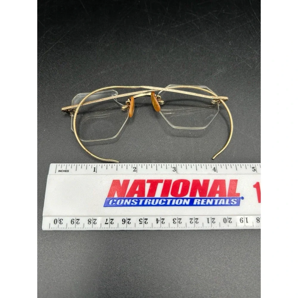 VTG AO American Optic 1/10-12K Gold Filled Octagon Wire Frame Eyeglasses